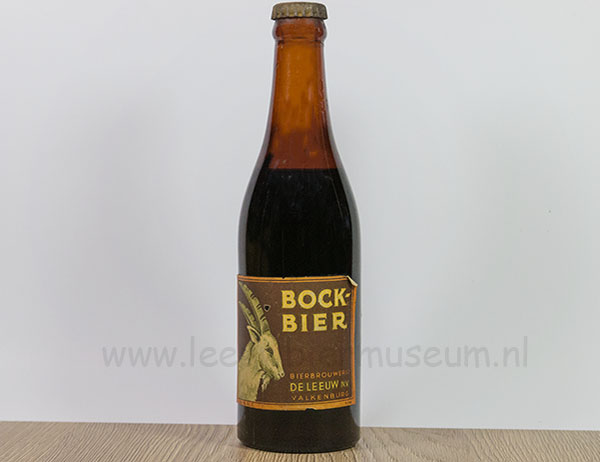 Leeuw bock bier fles 1950